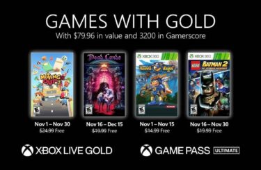 Estos son los juegos gratis con Xbox Live Gold para noviembre de 2021