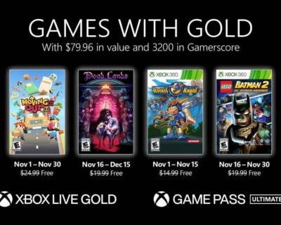Estos son los juegos gratis con Xbox Live Gold para noviembre de 2021