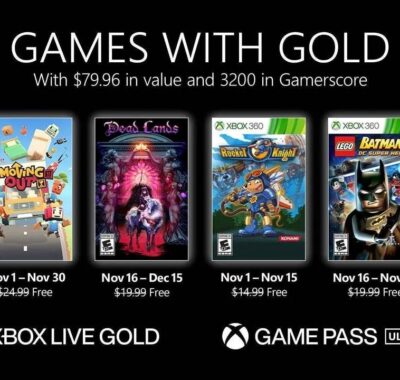 Estos son los juegos gratis con Xbox Live Gold para noviembre de 2021